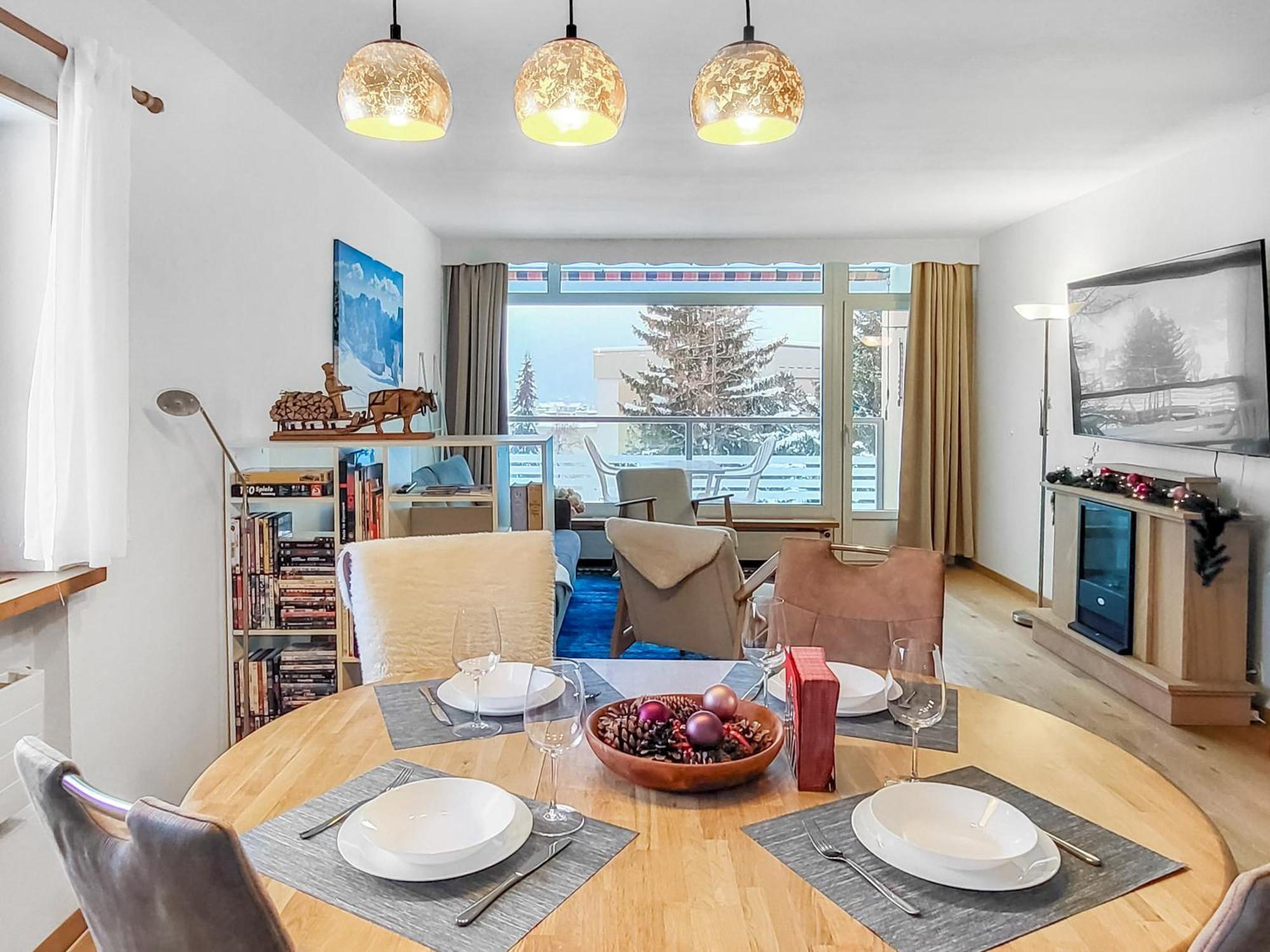 Ferienwohnung Parsenn Peaks Panorama Davos Eksteriør billede